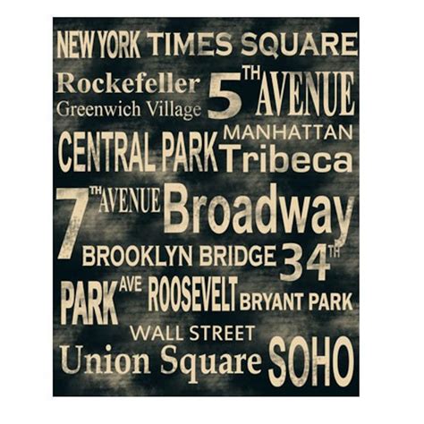 new york street names list.